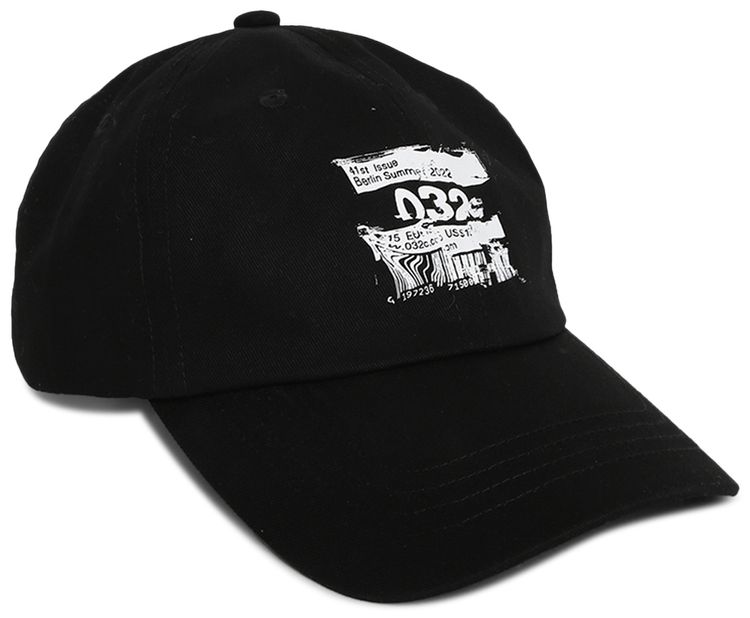 032C Barcode Cap Black
