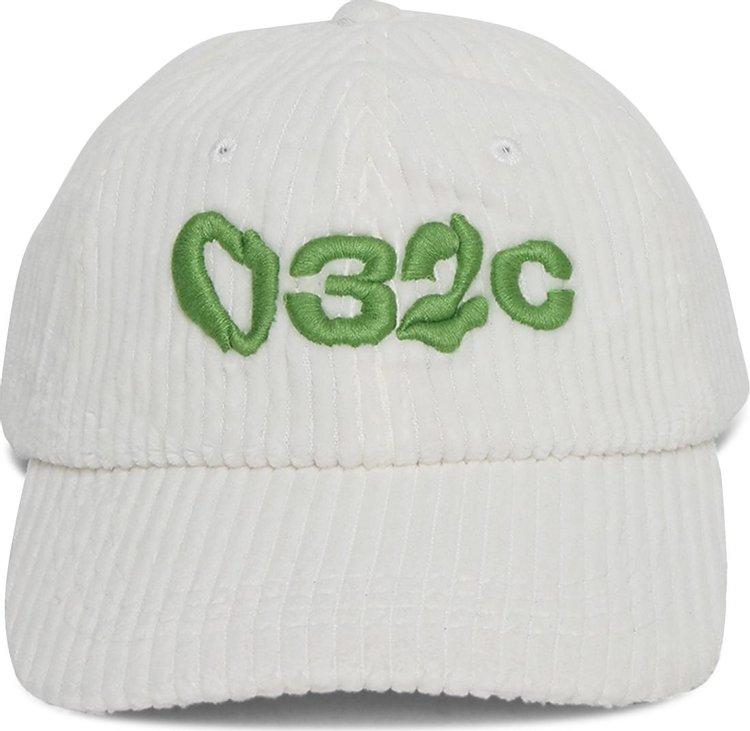 032C Glitch Logo Cap Natural White