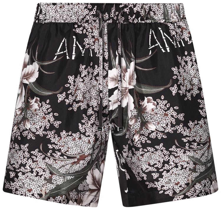 Amiri Hibiscus Tiki Short Black