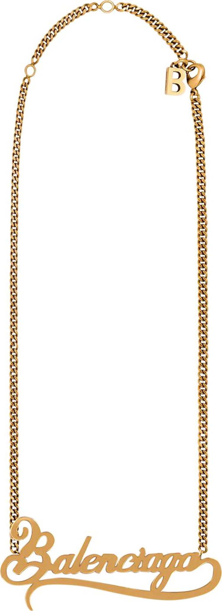 Balenciaga Typo Valentine Necklace 'Gold'