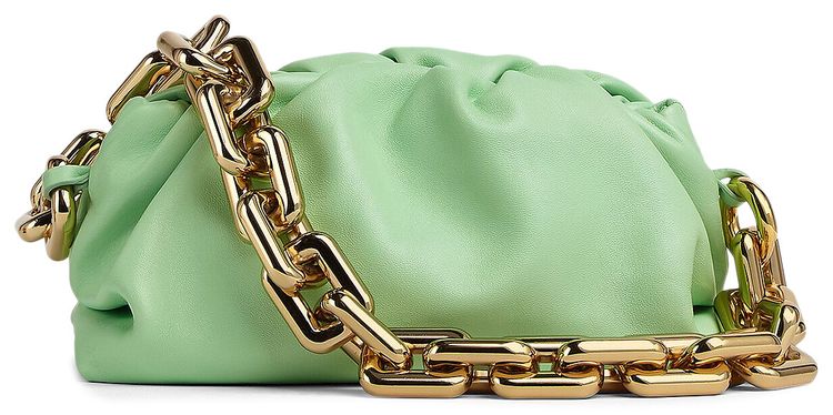 Bottega Veneta Teen Chain Pouch Wasabi