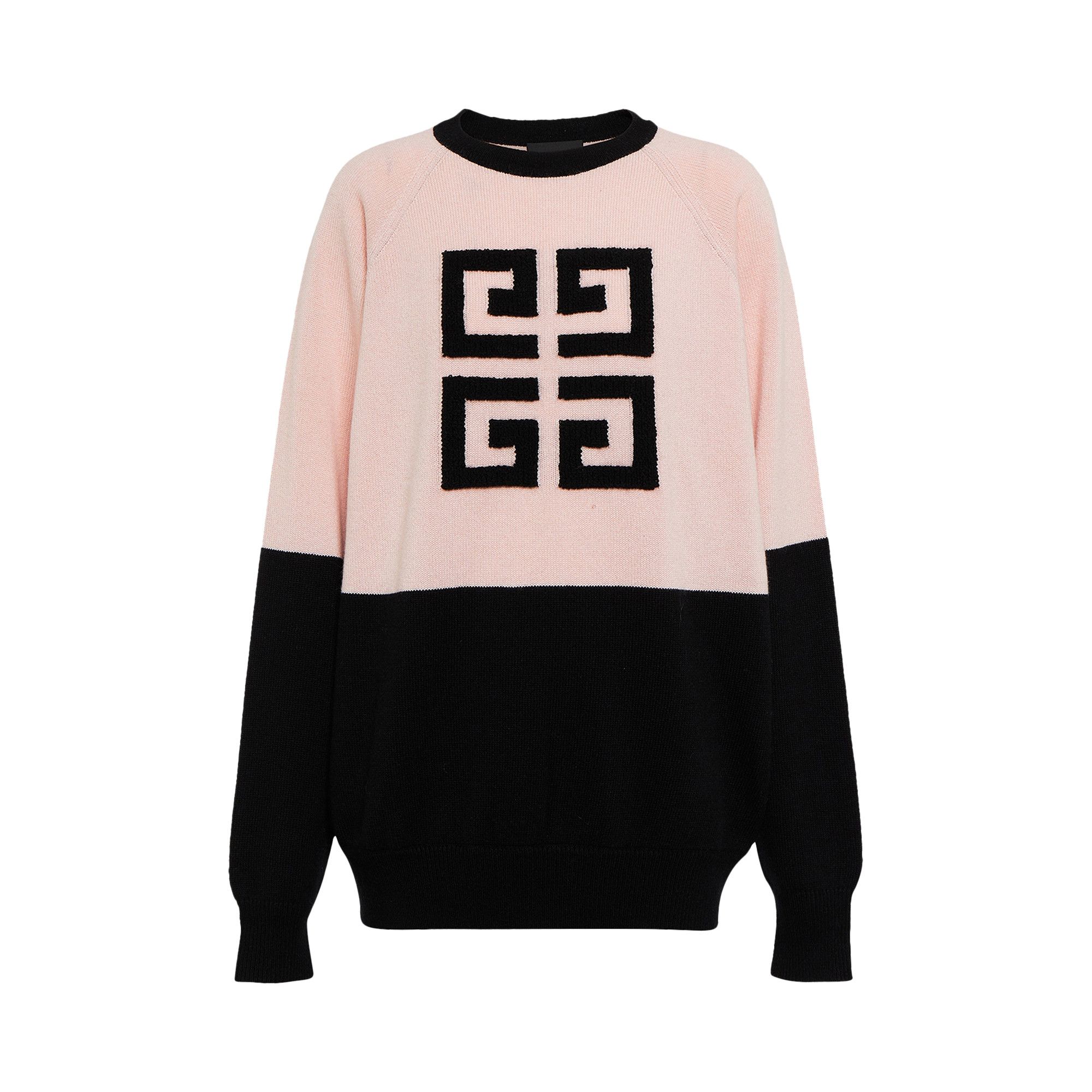 Buy Givenchy 4G Bi Color Crewneck Sweater 'Black/Pink 