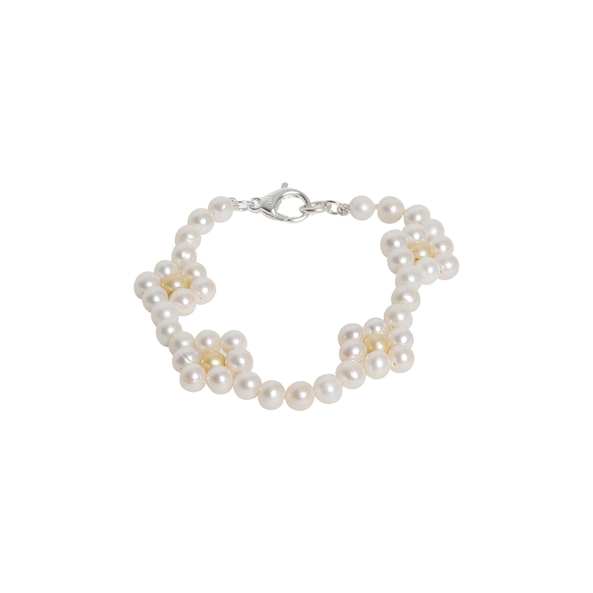 Buy Hatton Labs White Daisy Pearl Bracelet 'Solid Sterling