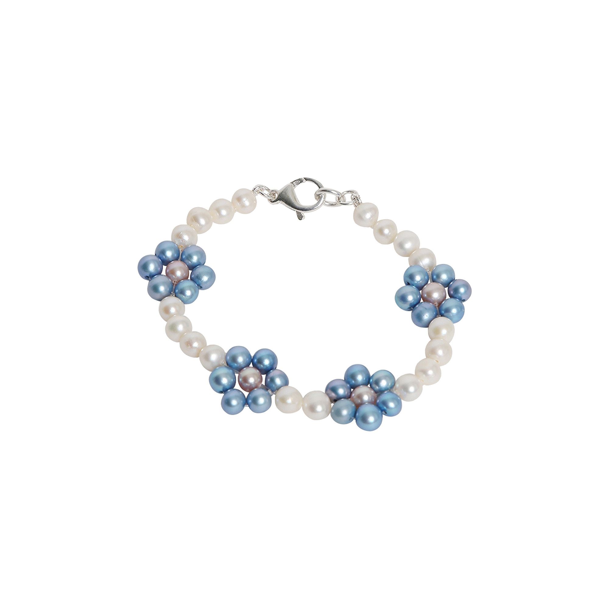 HATTON LABS デイジー　パール　ブレスレット　シルバー925 Hatton Labs – Daisy Tennis Bracelet Silver
