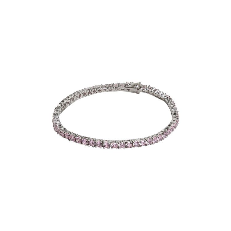 Hatton Labs Rose Tennis Bracelet Solid Sterling Silver