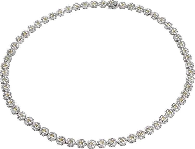 Hatton Labs Daisy Tennis Chain 'Solid Sterling Silver'