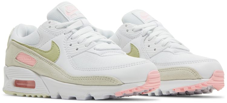 Nike Wmns Air Max 90 White Light Olive Pink
