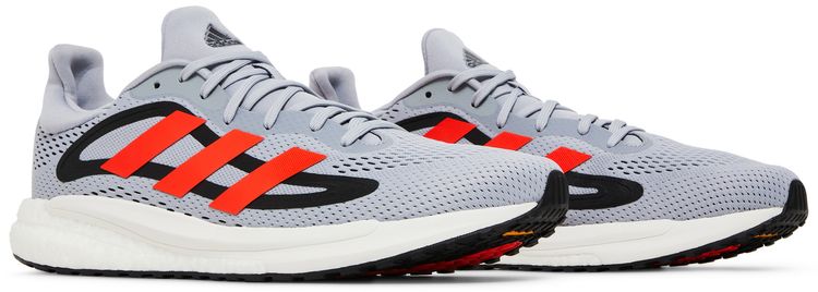 Adidas SolarGlide 4 Halo Silver Solar Red