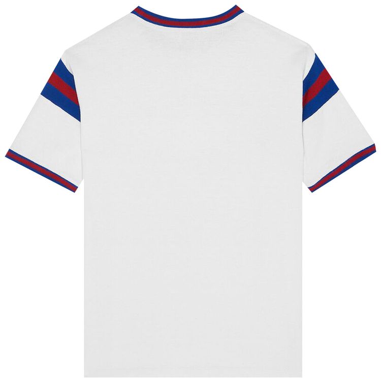 Saint Laurent Maxi Logo T Shirt Dirty EcruBleuRouge