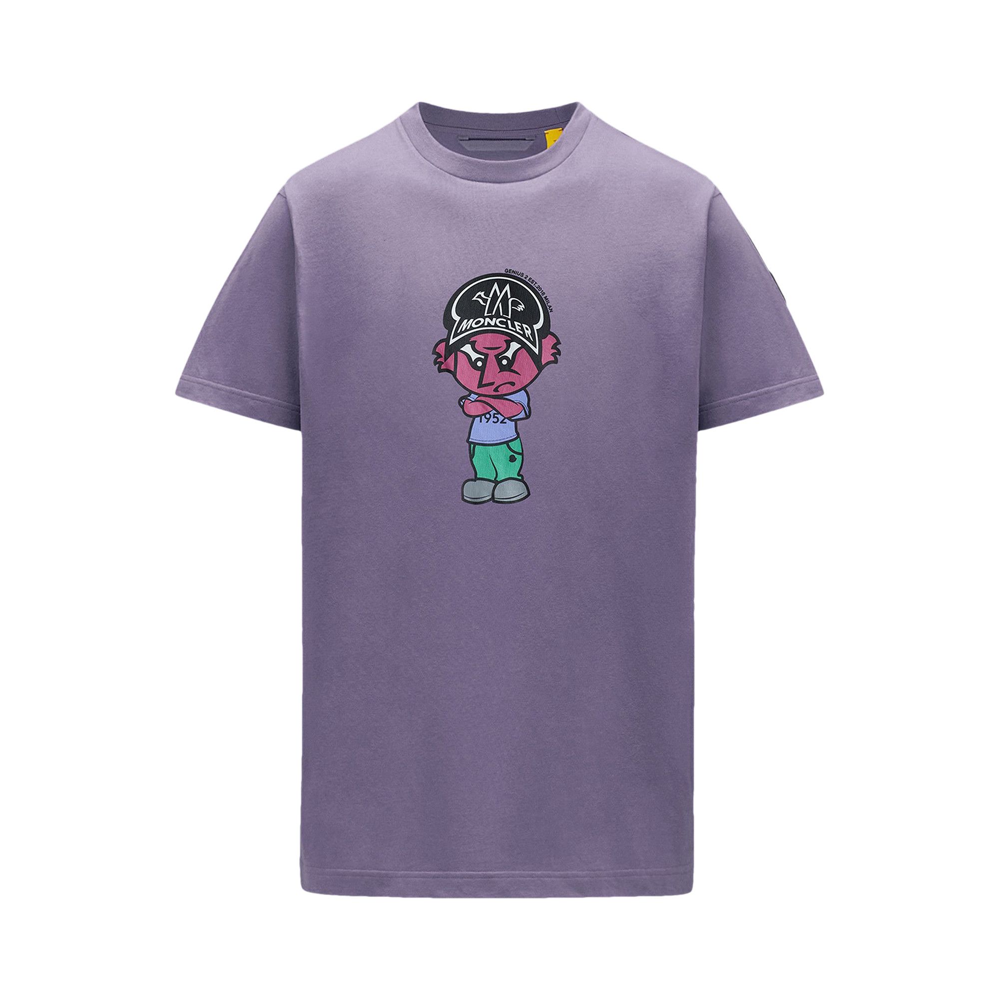 Buy 2 Moncler Cartoon Motif T Shirt Violet 092 8C00008 8390T