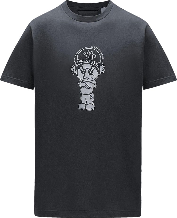 2 Moncler Cartoon Motif T-Shirt 'Black'