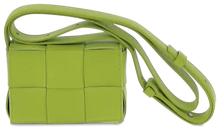 Bottega Veneta Mini Cassette Bag Acid KiwiSilver