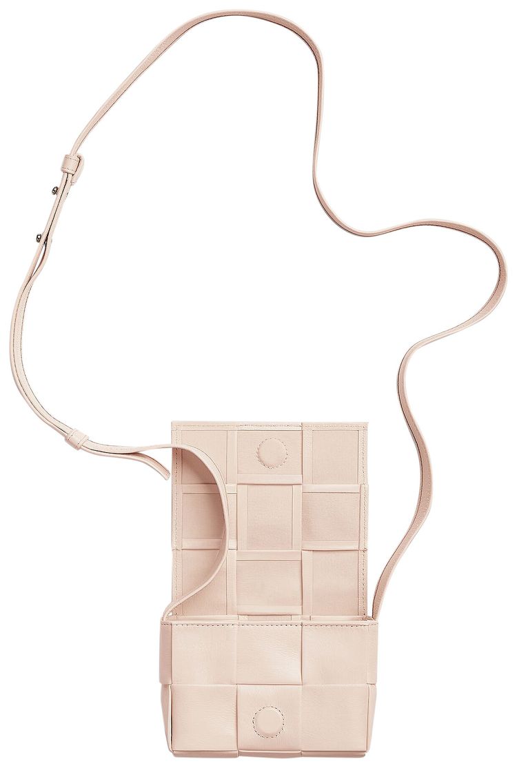 Bottega Veneta Mini Cassette Bag MelonWashed Silver