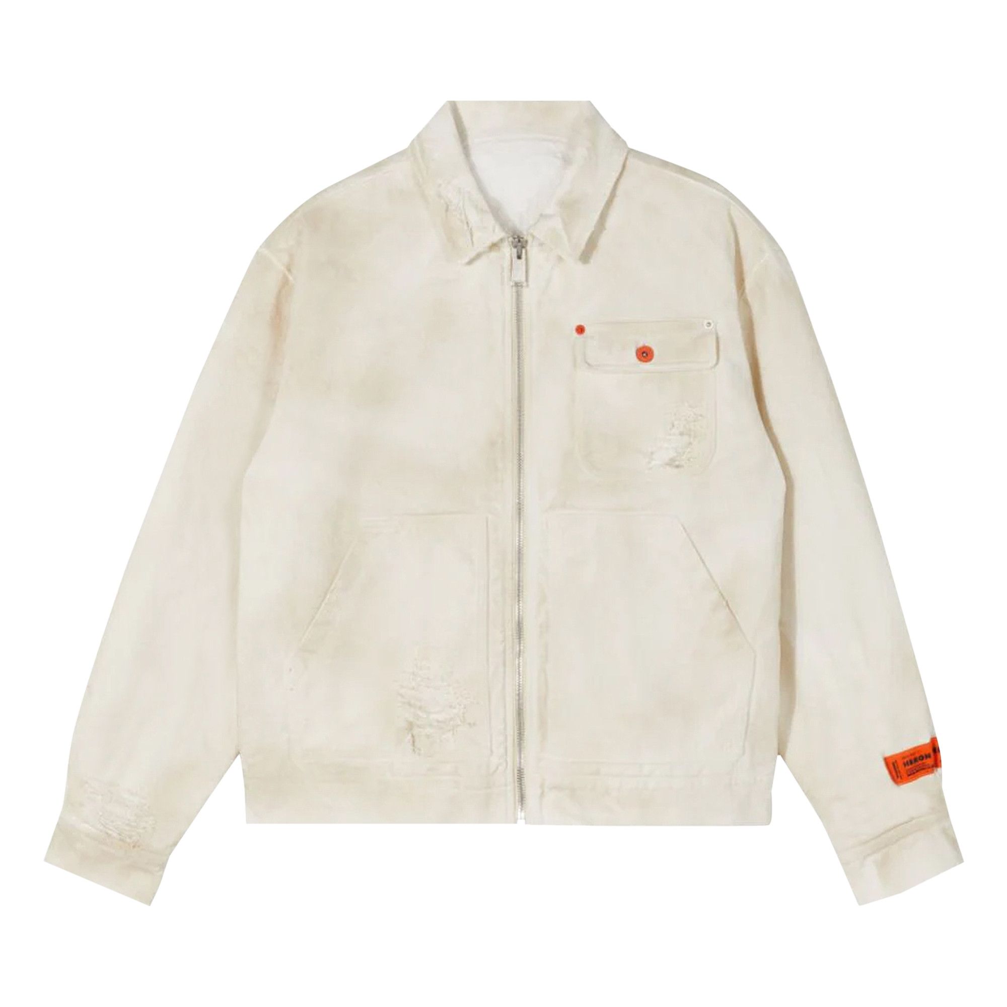 Buy Heron Preston Code 8000 Jacket 'Grey/White