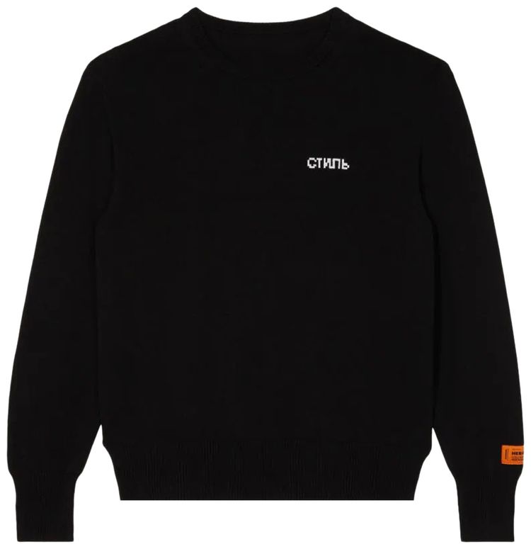 Heron Preston CTNMB Knit Crewneck BlackWhite