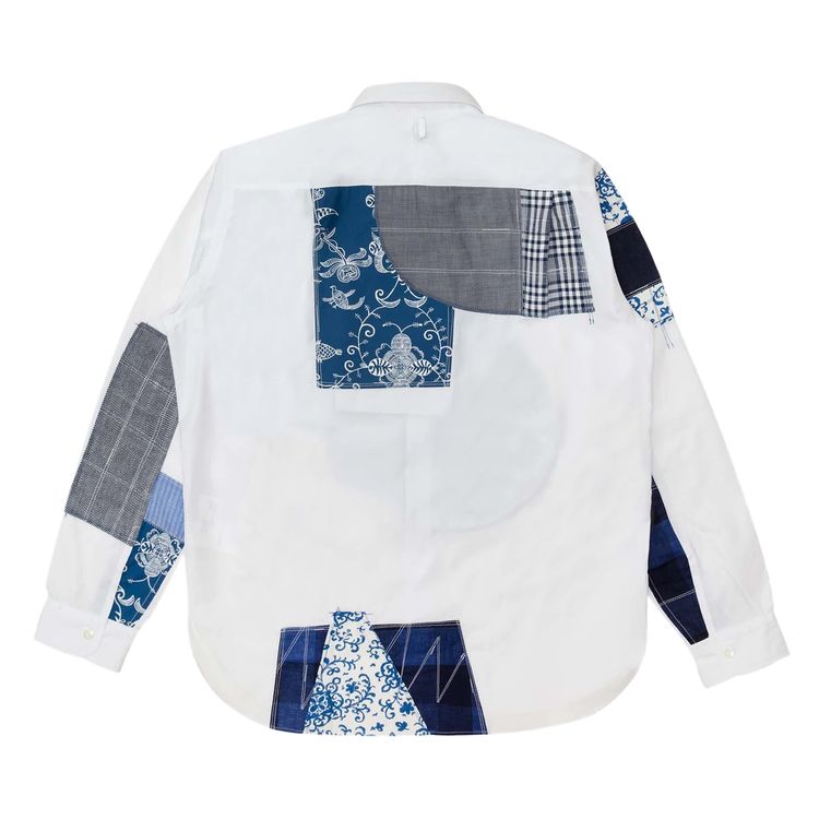 Junya Watanabe Patchwork Shirt WhiteBlue