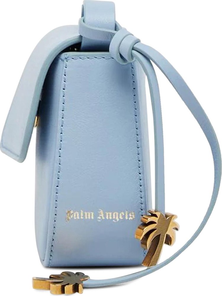 Palm Angels Shoulder Crash Bag Light Blue