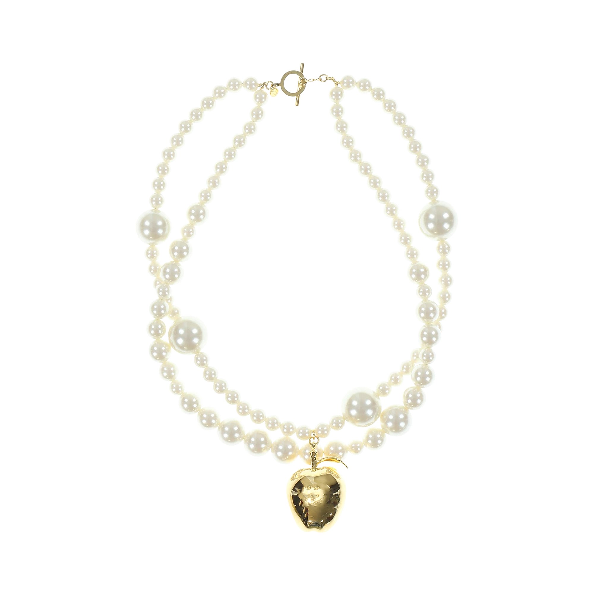Buy Undercover Pearl Necklace 'Pearl/Gold' - UC1B1N03 PEAR | GOAT