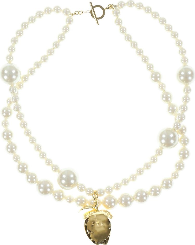 Undercover Pearl Necklace PearlGold