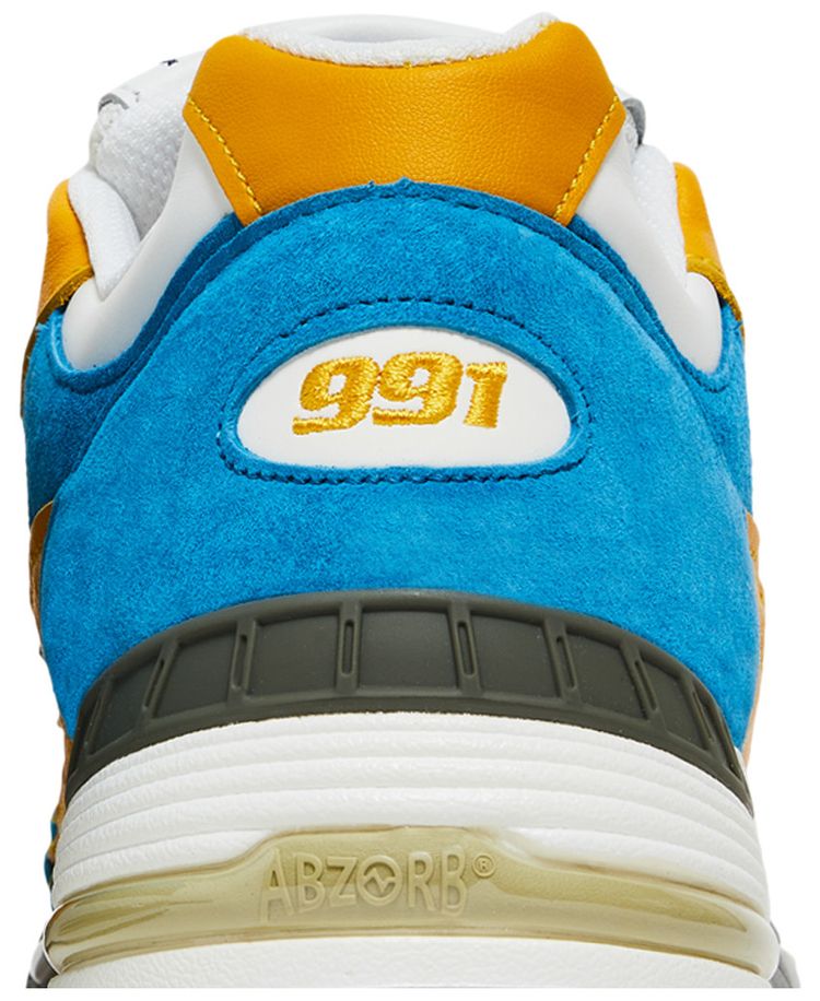 Sneakersnstuff x New Balance 991 Made in England Blue Yellow