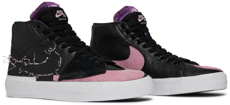 Nike Zoom Blazer Mid Edge SB Black Pink Rise