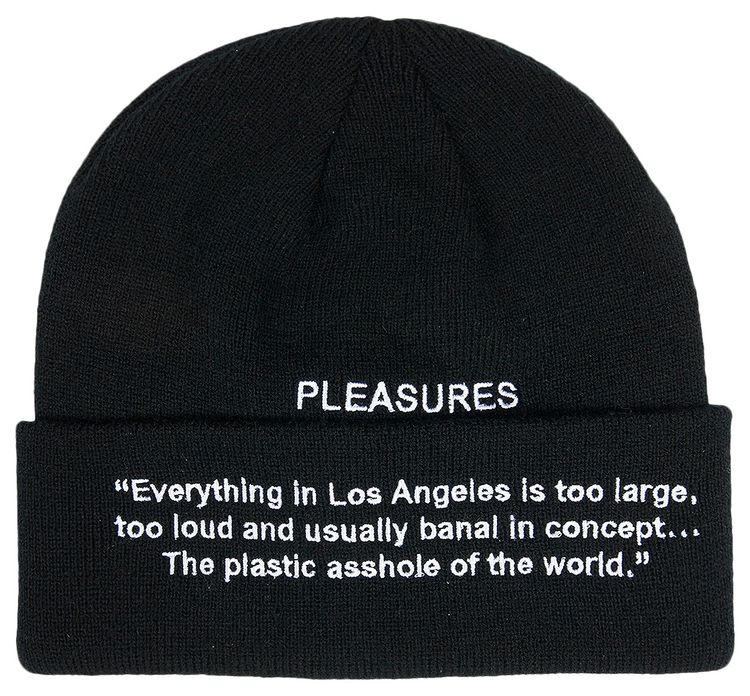 Pleasures Plastic Beanie Black