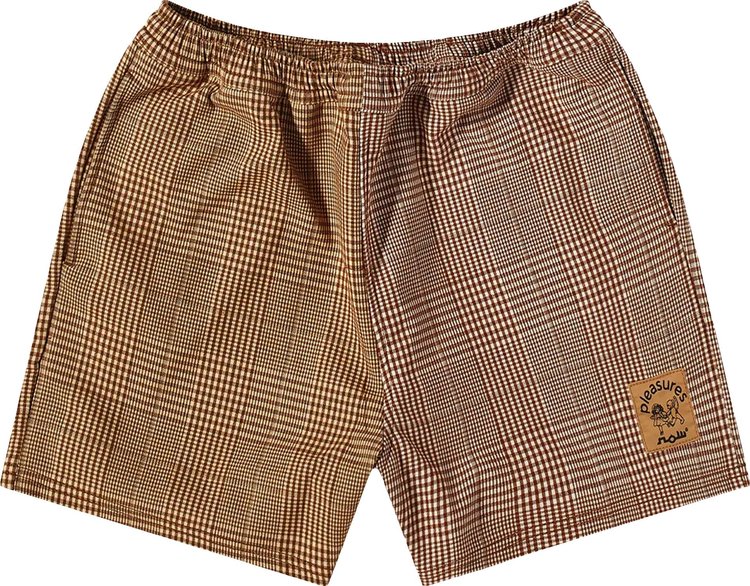 Pleasures Chase Plaid Shorts 'Brown'