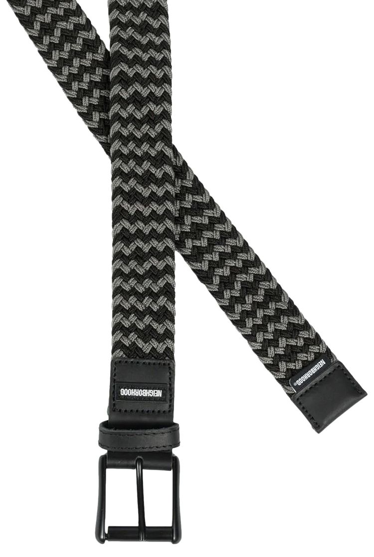 Neighborhood Braid Belt BlackGrey