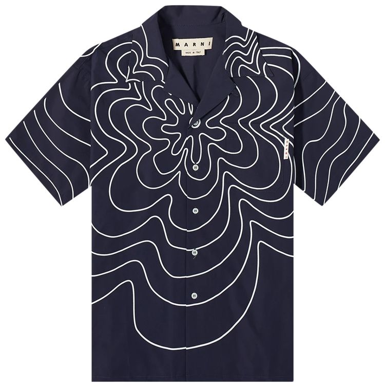 Marni Short Sleeve Shirt BlueBlack