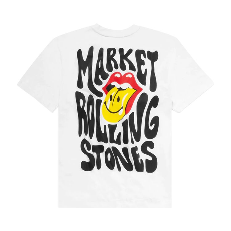 Market Rolling Stones T Shirt White