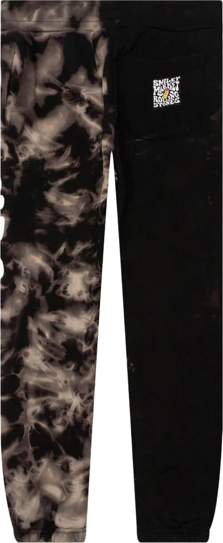 Market Rolling Stones Sweatpant Black Tie Dye