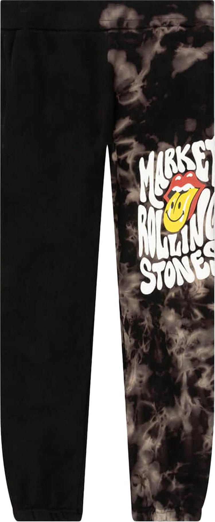 Market Rolling Stones Sweatpant Black Tie Dye