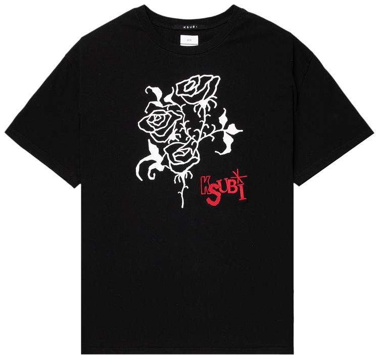 Ksubi Rose Biggie T Shirt Jet Black