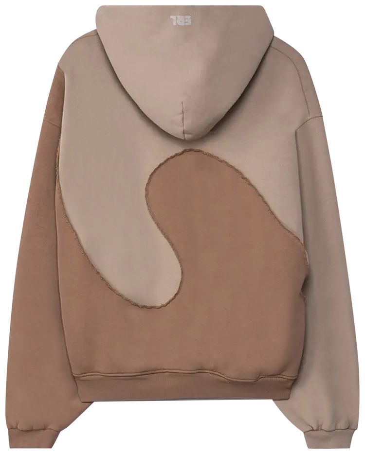 ERL Wave Hoodie Washed Brown