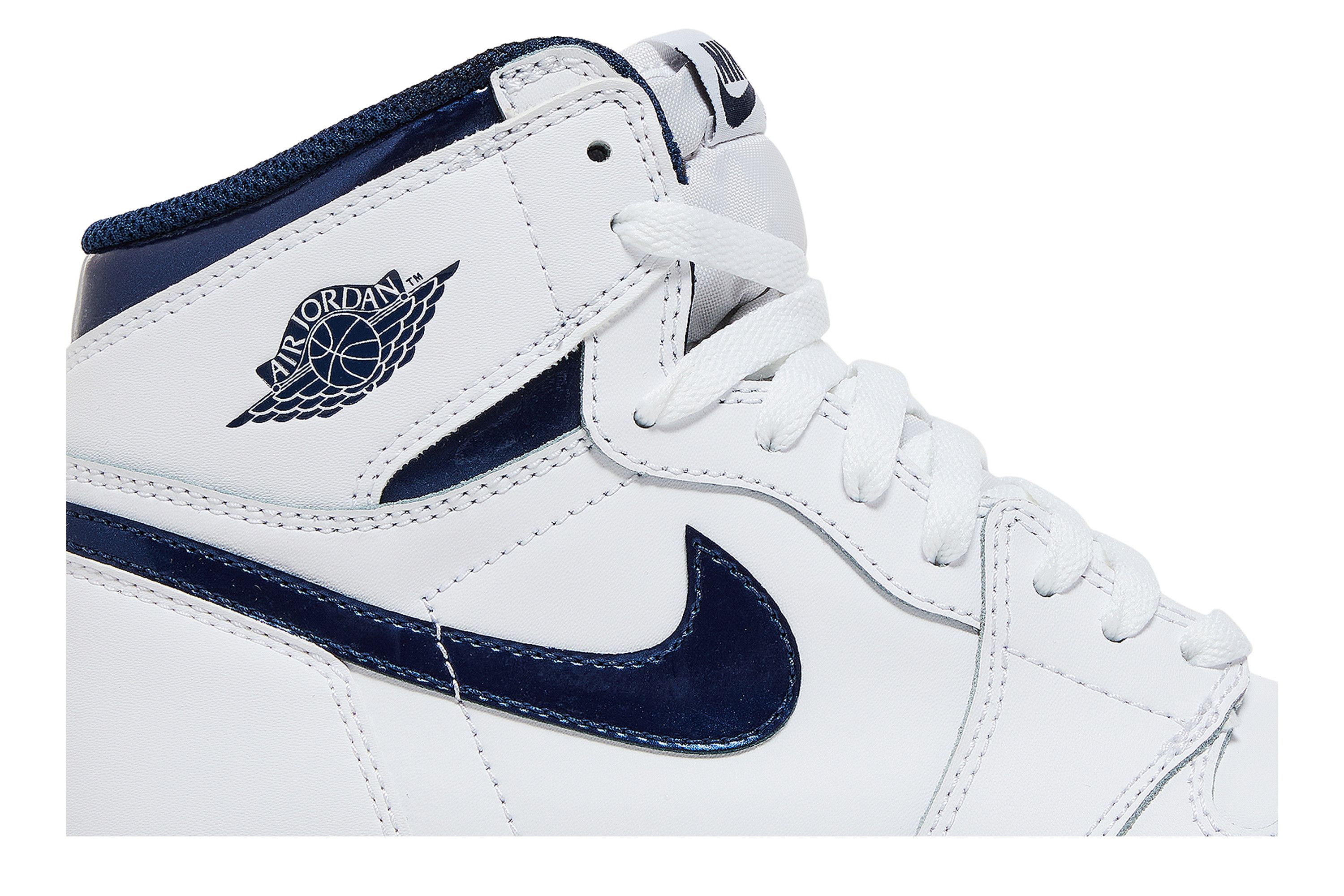 Buy Air Jordan 1 Retro High OG BG Metallic Navy 575441 106 GOAT