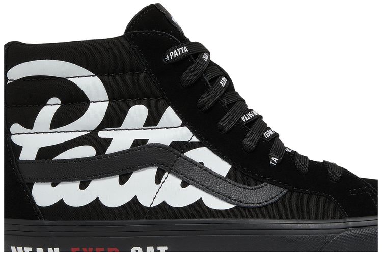Vans Patta x Vault Sk8 Hi Reissue VLT LX Mean Eyed Cat   Black