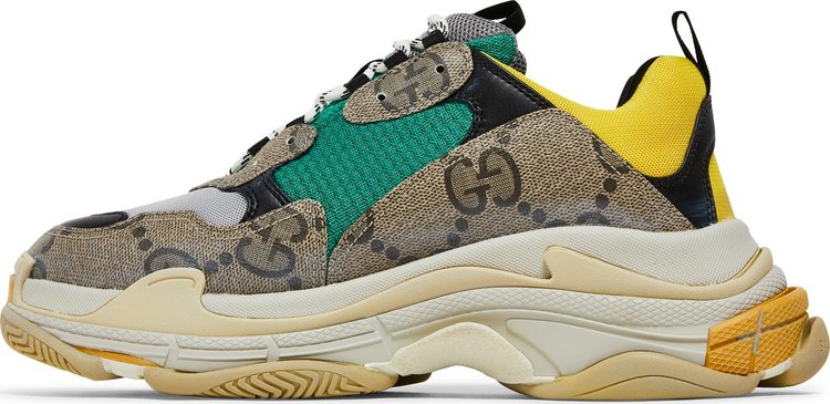 Gucci x Balenciaga Triple S The Hacker Project   Beige Yellow