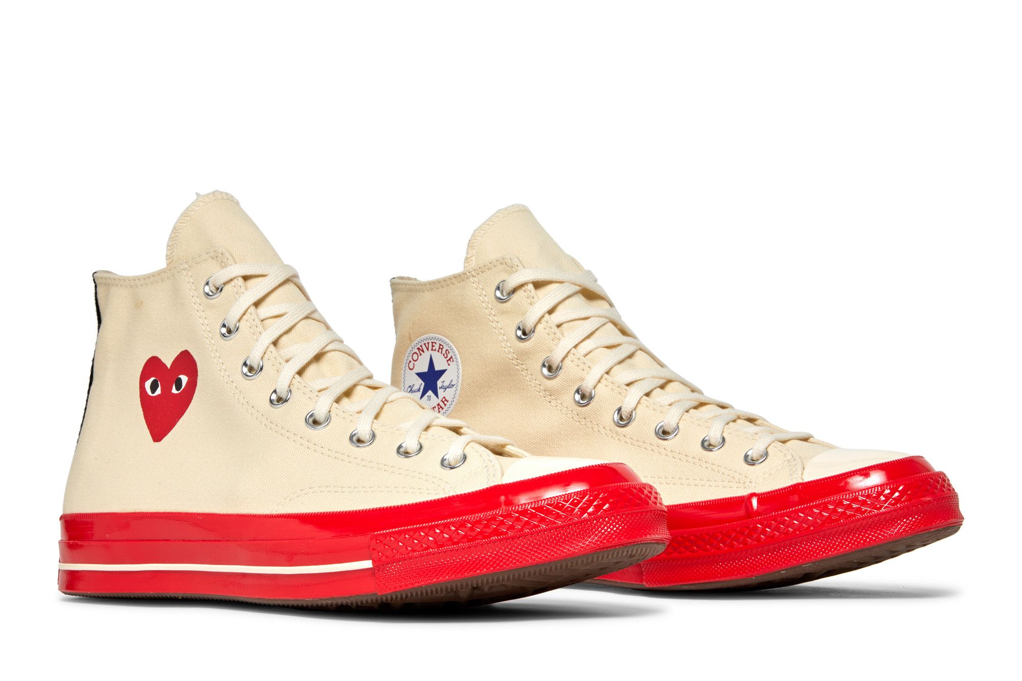 Buy Comme des Garcons Play x Chuck 70 High Pristine Red A01794C GOAT