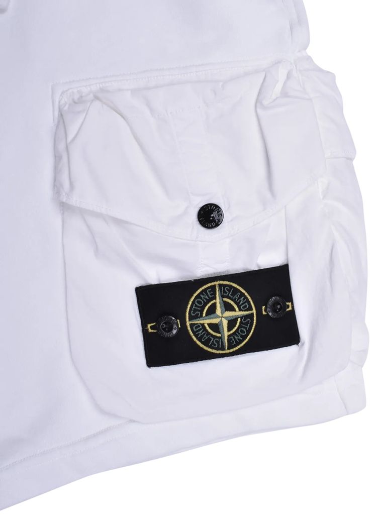 Stone Island Bermuda Cargo Short White