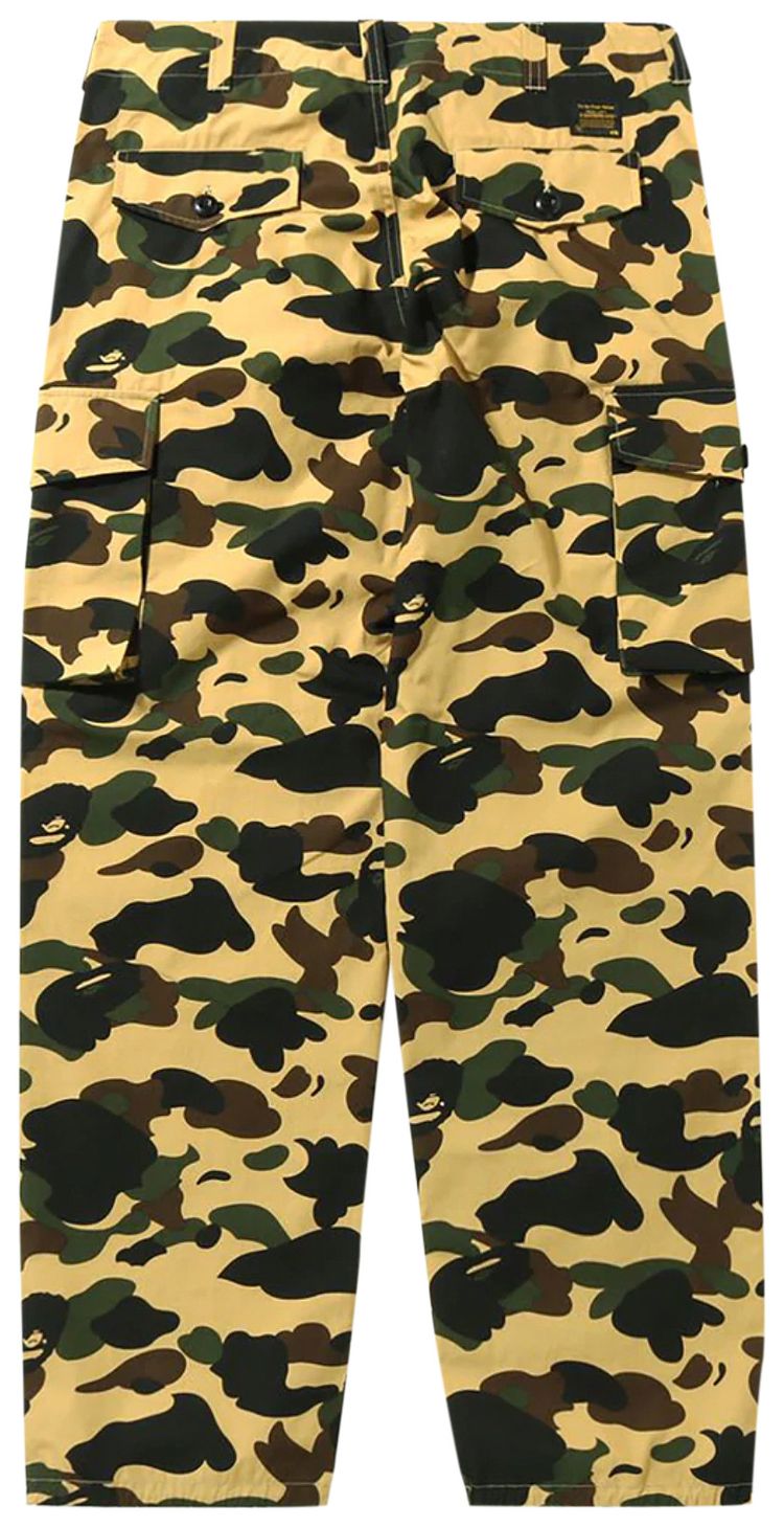 BAPE 1st Camo Wide Fit 6 Pocket Pants Yellow