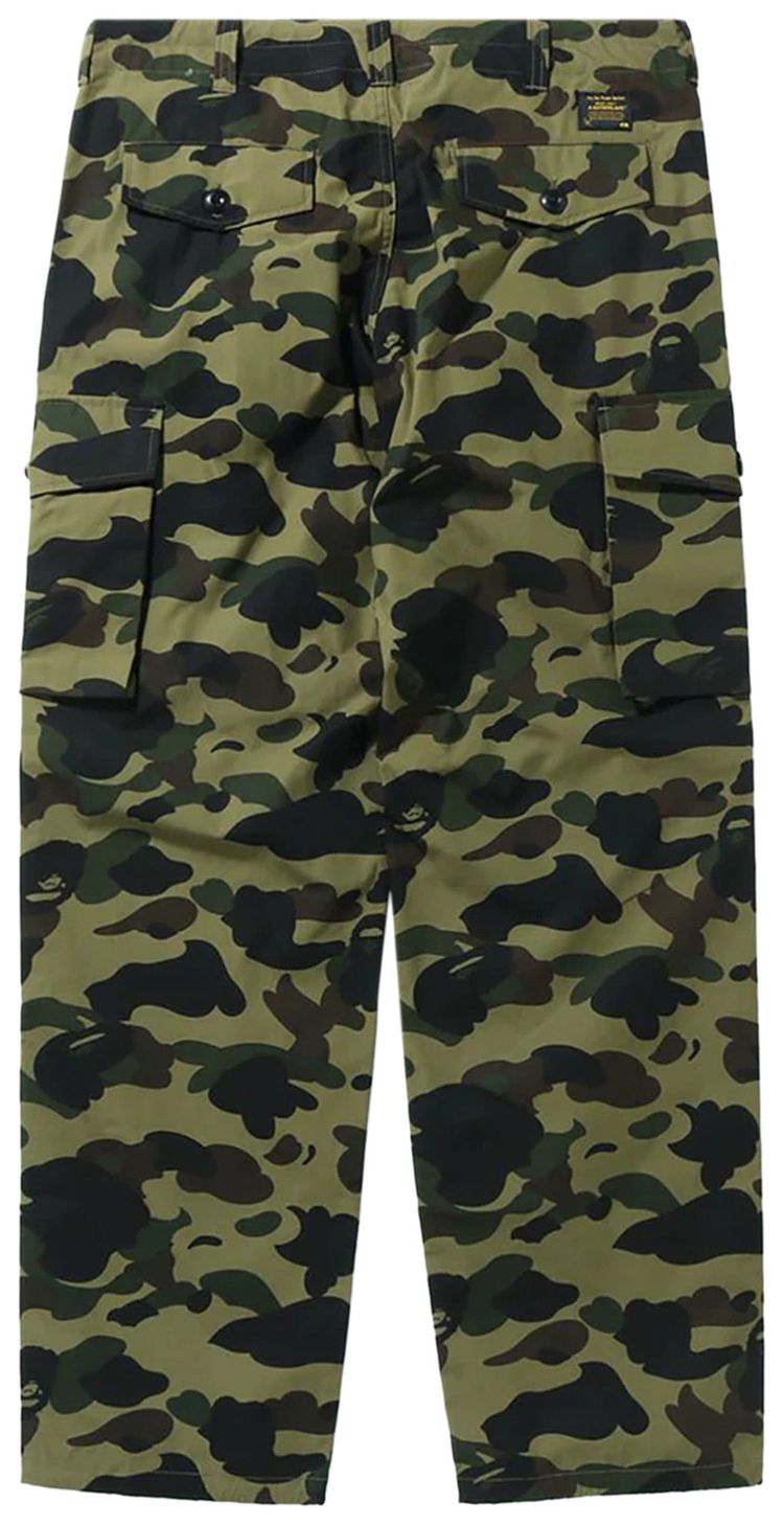 BAPE 1st Camo Wide Fit 6 Pocket Pants Green