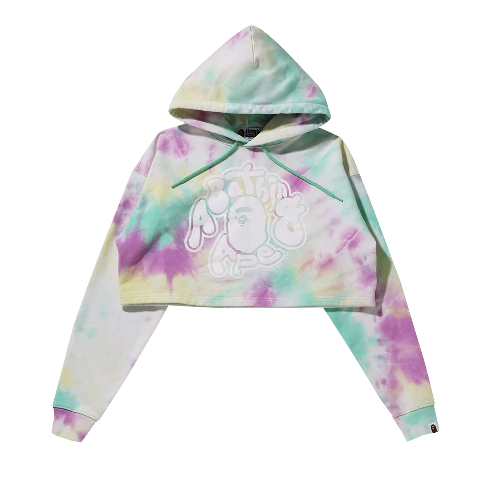 Buy BAPE Tie Dye Cropped Pullover Hoodie Multicolor 1I30 214 002 MULTICOLOR GOAT CA
