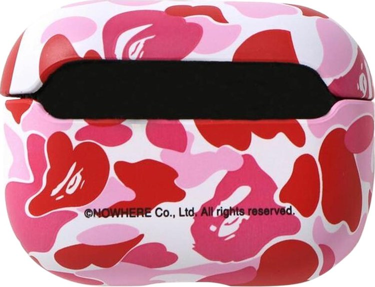 BAPE ABC Camo Airpods Case Pink