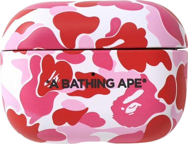 BAPE ABC Camo Airpods Case Pink