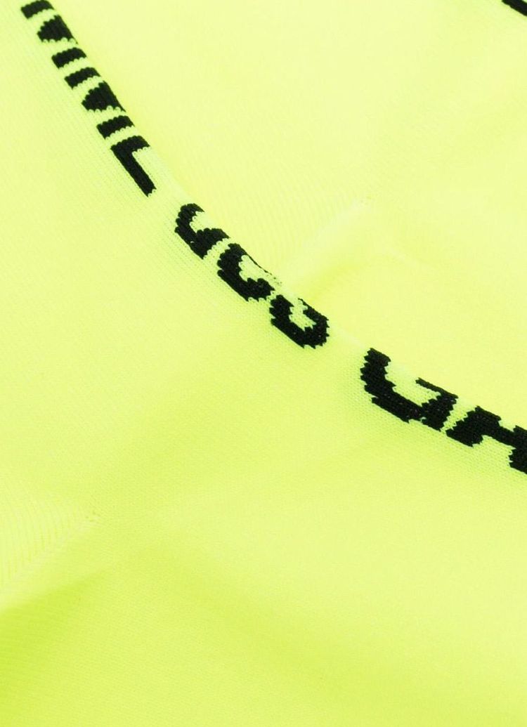 Comme des Garcons Logo Print Socks Fluo Yellow