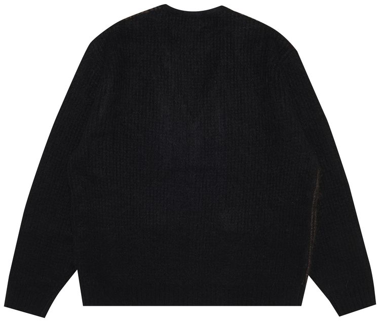 Supreme Brushed Grid Cardigan Black