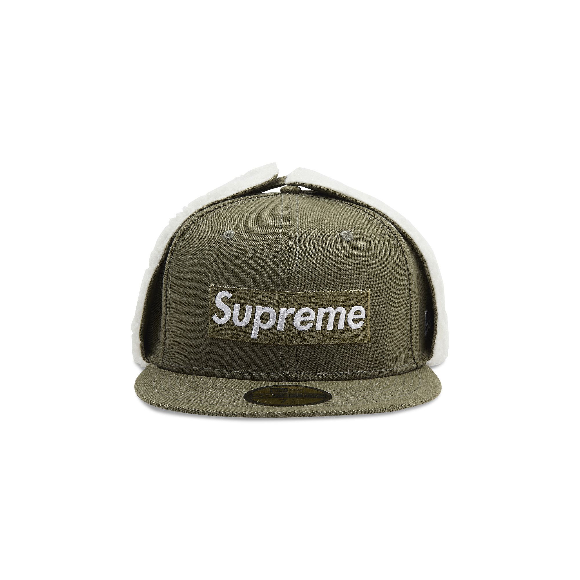 Buy Supreme x New Era Earflap Box Logo 'Olive' - FW21H102 Buy Supreme x New Era Earflap Box Logo 'Olive' - FW21H102