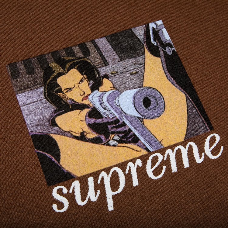 Supreme Aeon Flux Gun Tee Brown