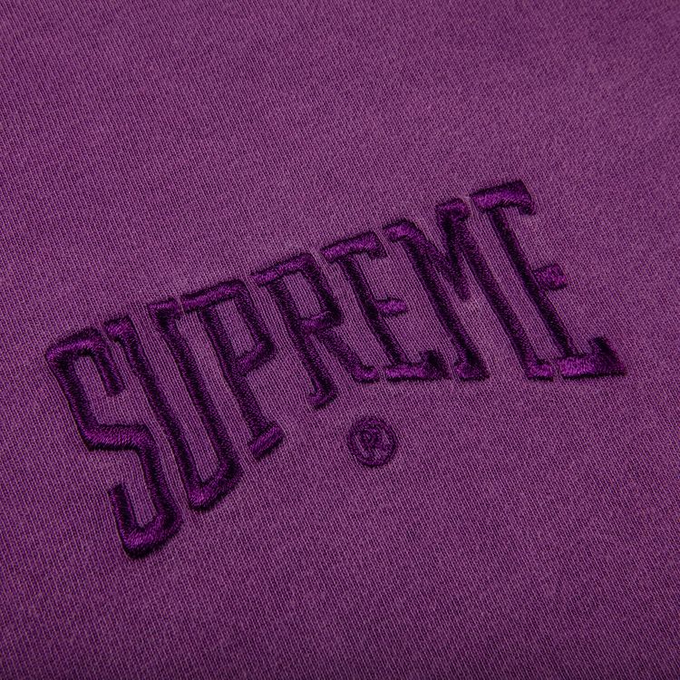 Supreme Acid Wash Short Sleeve Top Plum