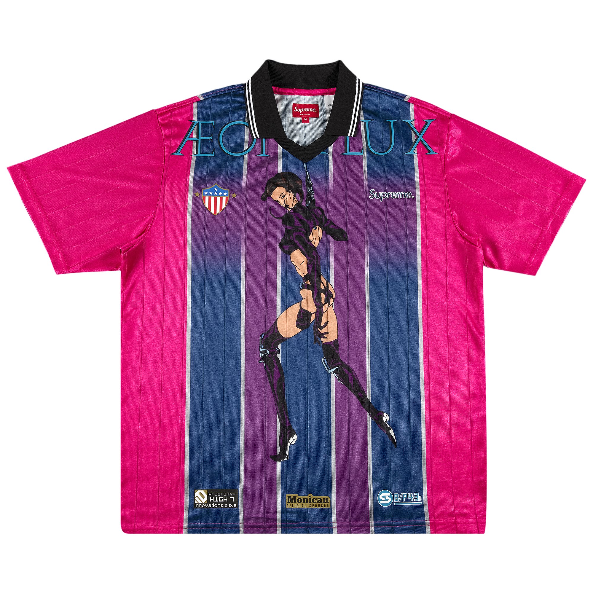 Buy Supreme Aeon Flux Soccer Jersey 'Pink' - SS22KN22 PINK | GOAT IT